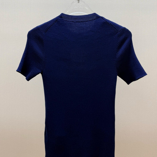 FENDI 26S SHORT-SLEEVE KNIT TOP 372