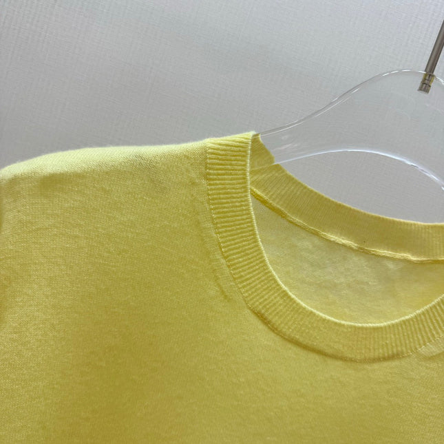 PRADA 26S SHORT-SLEEVE KNIT TOP 1057
