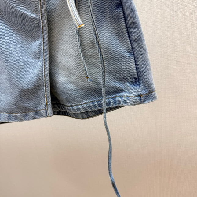 LOEWE 26S DENIM WRAP SKORT 582