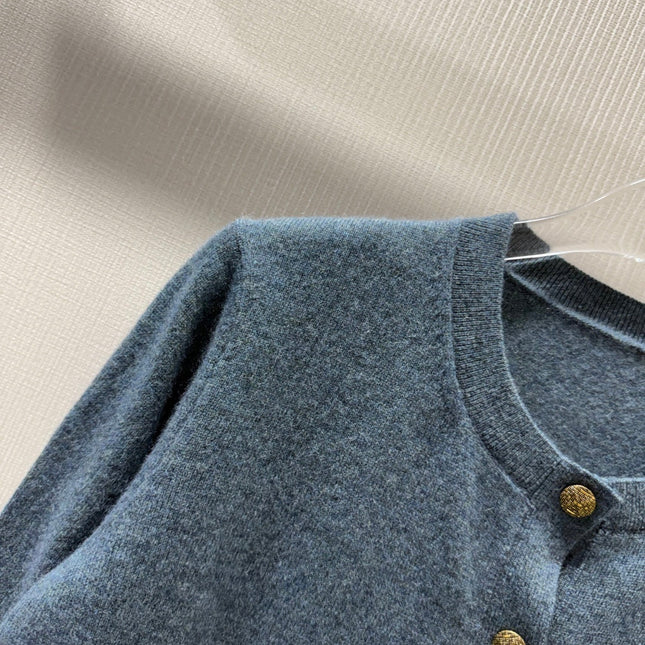 LORO PIANA 26S ROUND-NECK KNIT CARDIGAN 874