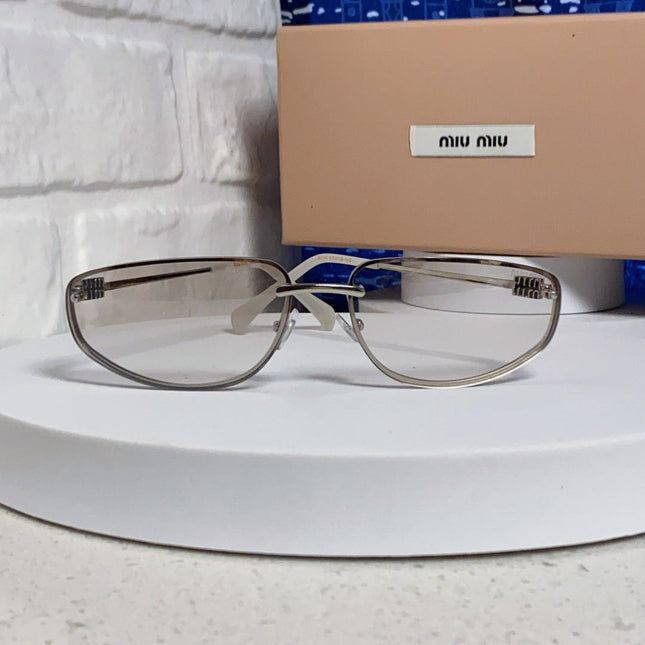 MIUMIU 26S RECTANGULAR FRAME IN METAL 426396