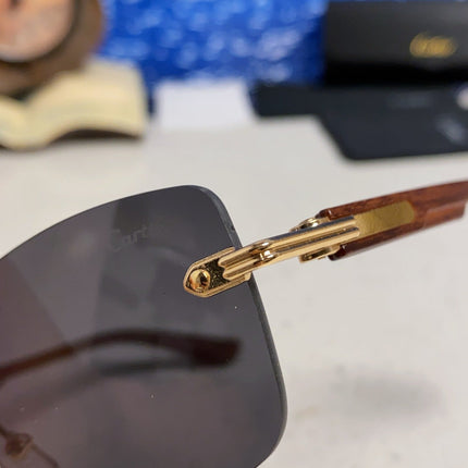 CARTIER 26S RIMLESS FRAME IN METAL 439585
