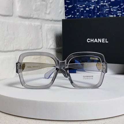 CHANEL 26S OVERSIZED SQUARE FRAME IN GREY ACETATE 404746