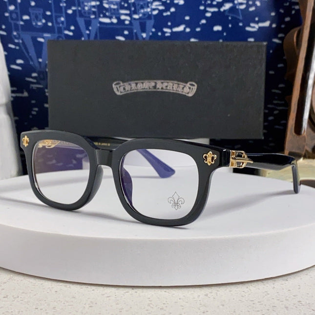 CHROME HEARTS SUNGLASSES IN BLACK ACETATE 837126