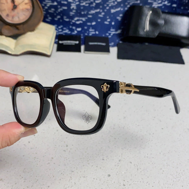 CHROME HEARTS SUNGLASSES IN BLACK ACETATE 837126