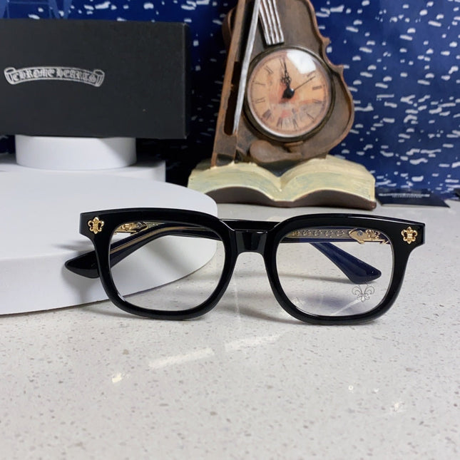 CHROME HEARTS SUNGLASSES IN BLACK ACETATE 837126