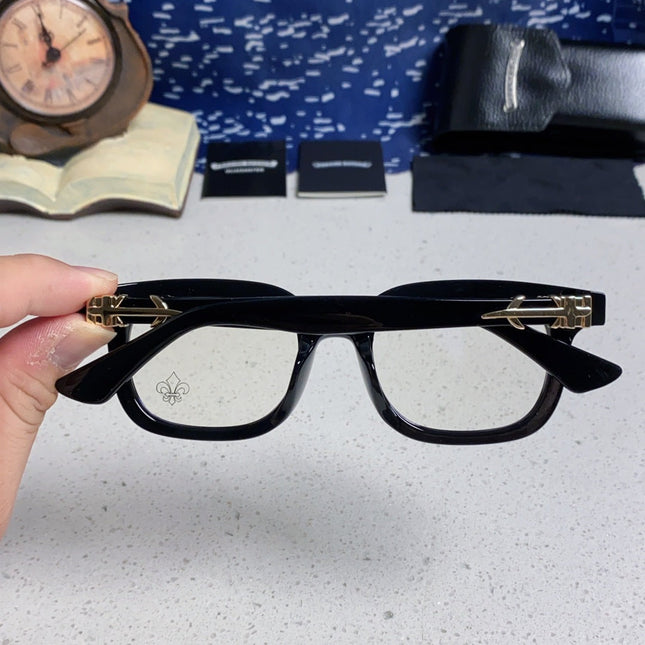 CHROME HEARTS SUNGLASSES IN BLACK ACETATE 837126