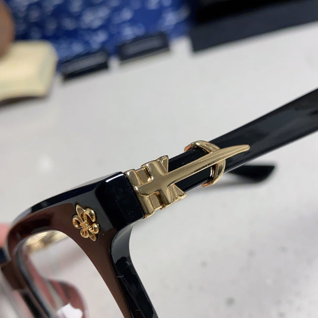 CHROME HEARTS SUNGLASSES IN BLACK ACETATE 837126