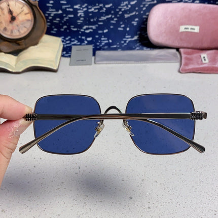 MIUMIU 26S SQUARE GEOMETRIC FRAME IN METAL 445240