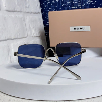 MIUMIU 26S SQUARE GEOMETRIC FRAME IN METAL 445240