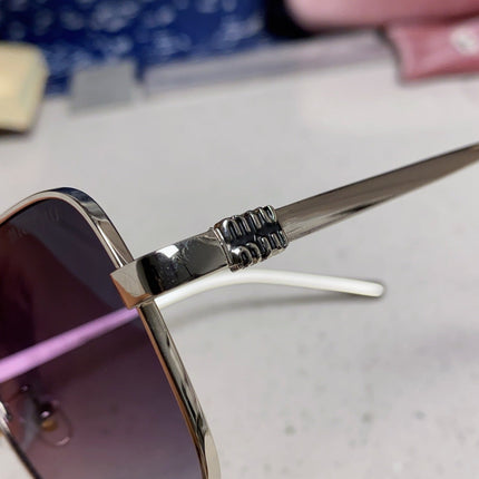MIUMIU 26S SQUARE GEOMETRIC FRAME IN METAL 445242