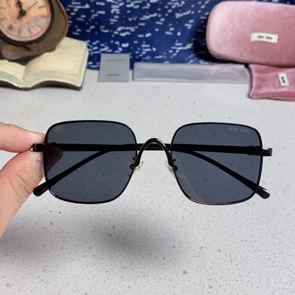 MIUMIU 26S SQUARE GEOMETRIC FRAME IN METAL 445244