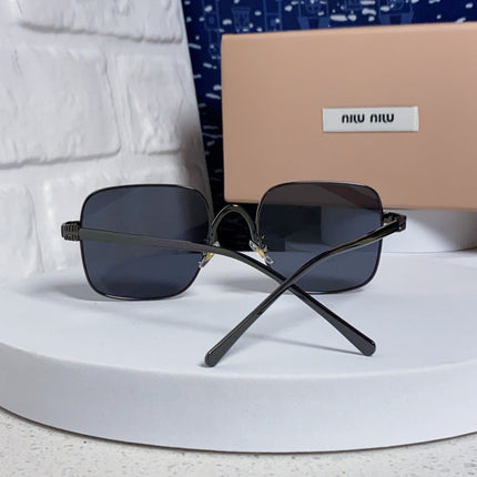 MIUMIU 26S SQUARE GEOMETRIC FRAME IN METAL 445244