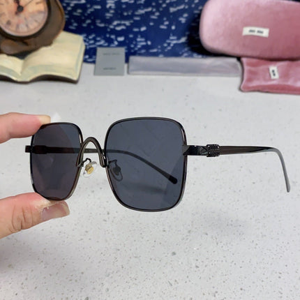 MIUMIU 26S SQUARE GEOMETRIC FRAME IN METAL 445244