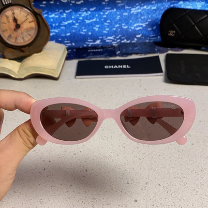 CHANEL 26S SLIM OVAL FRAME IN PINK ACETATE 404785
