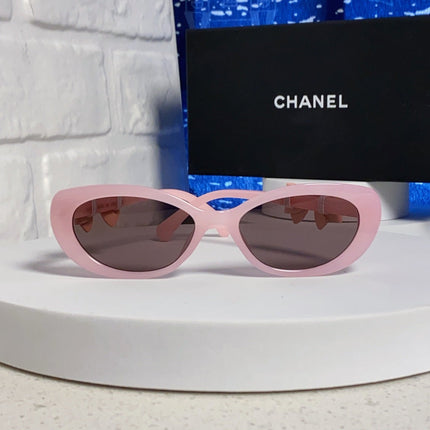 CHANEL 26S SLIM OVAL FRAME IN PINK ACETATE 404785