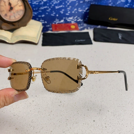 CARTIER 26S RIMLESS FRAME IN METAL 439652