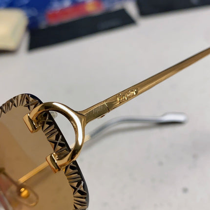CARTIER 26S RIMLESS FRAME IN METAL 439652