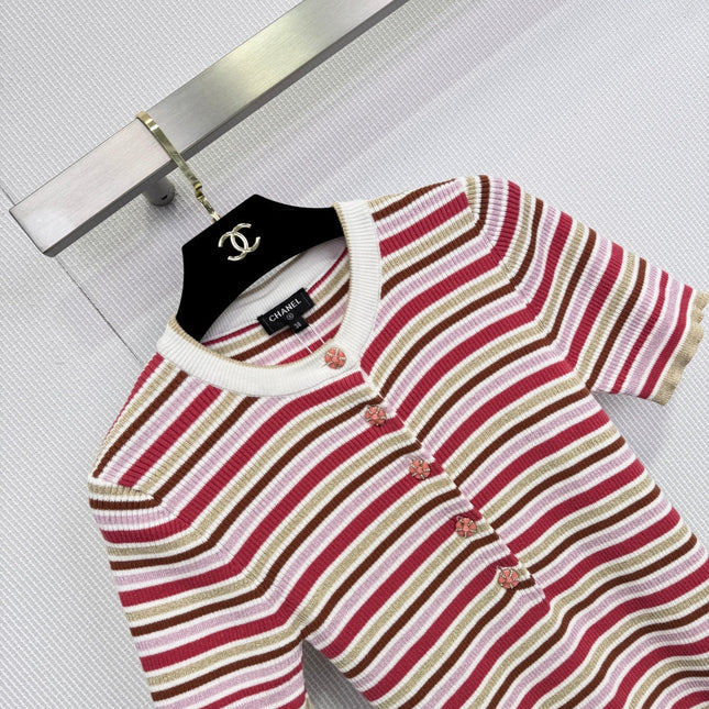CHANEL 25S STRIPED T-SHIRT 586
