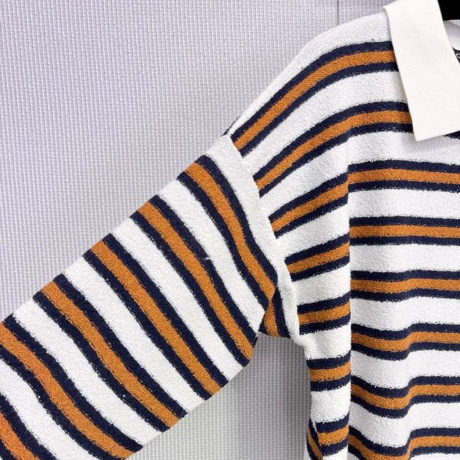 CHANEL 25S KNIT STRIPED POLO 587