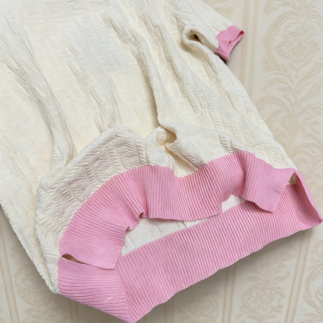FENDI 26S SHORT SLEEVE KNIT T-SHIRT 140