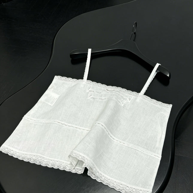 PRADA 26S LACE TRIM CAMISOLE 1044