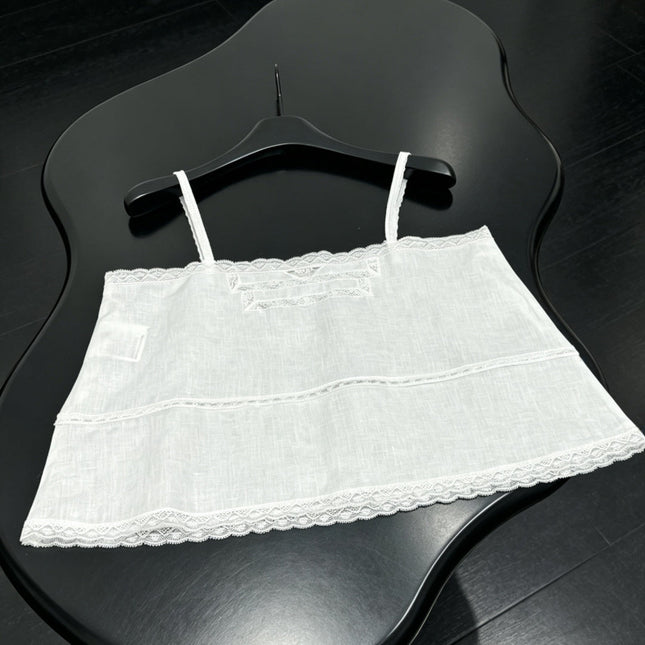 PRADA 26S LACE TRIM CAMISOLE 1044