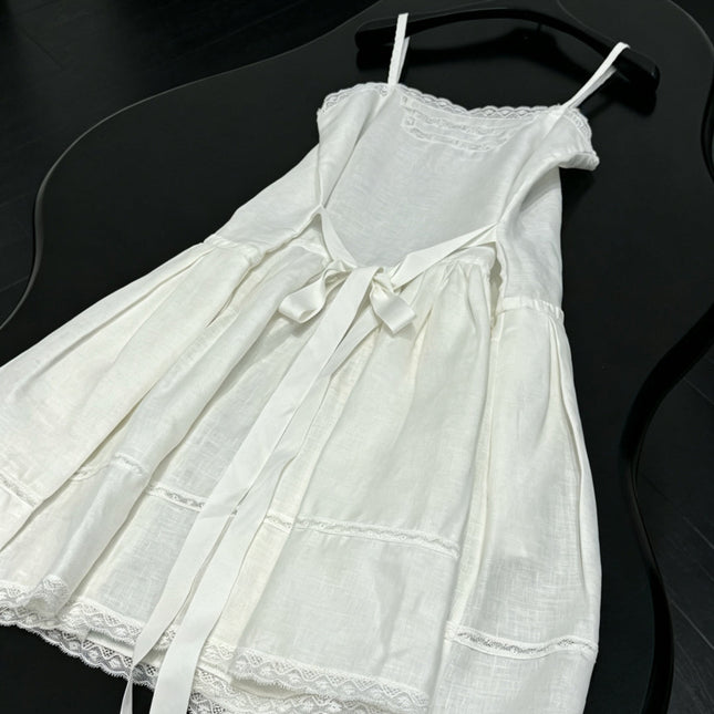 PRADA 26S LINEN SLIP DRESS 1043
