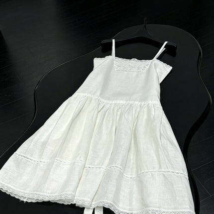 PRADA 26S LINEN SLIP DRESS 1043