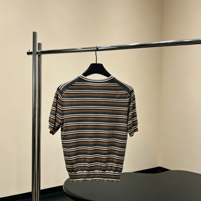 PRADA 26S SHORT-SLEEVE KNIT T-SHIRT 1010