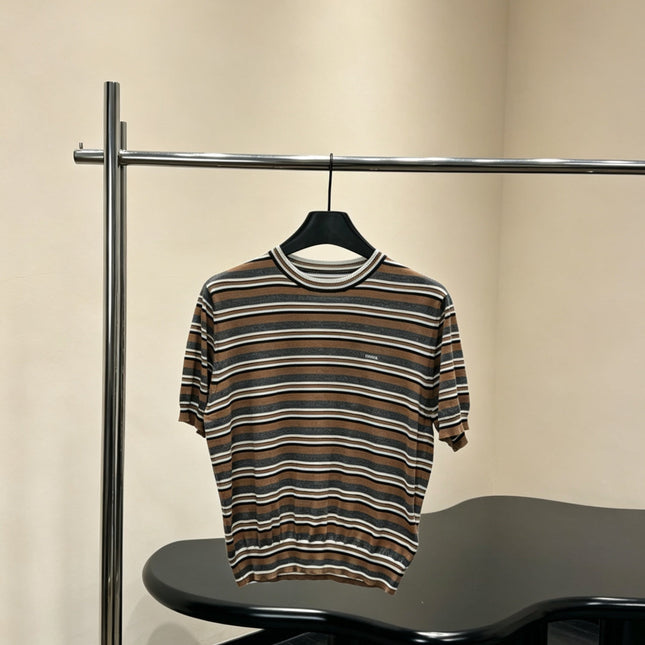 PRADA 26S SHORT-SLEEVE KNIT T-SHIRT 1010