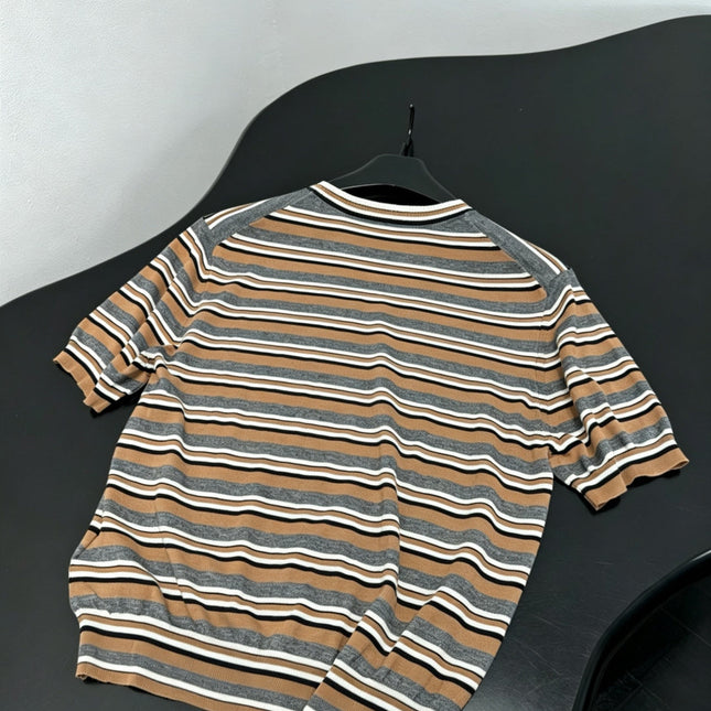 PRADA 26S SHORT-SLEEVE KNIT T-SHIRT 1010