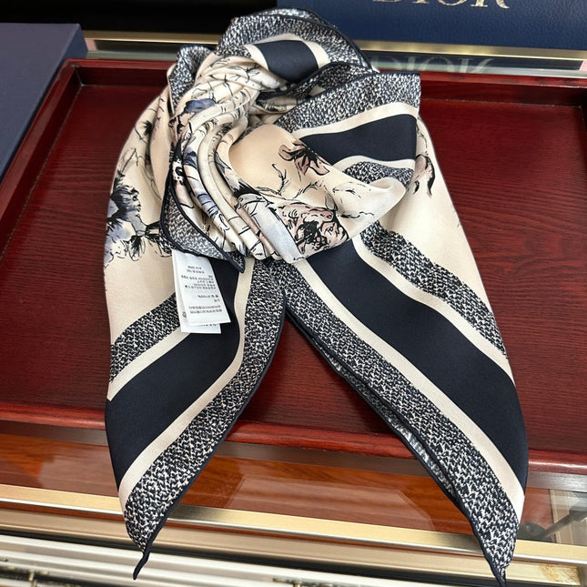 DIOR 26S SCARF 90CM IN SILK 321005