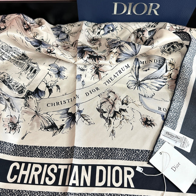 DIOR 26S SCARF 90CM IN SILK 321005