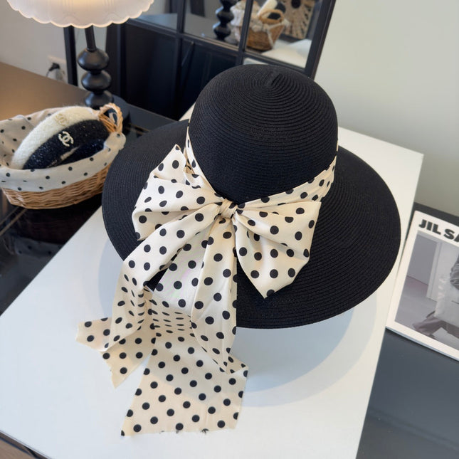 MIUMIU WIDE-BRIM BUCKET HAT WITH BOW STYLE 57