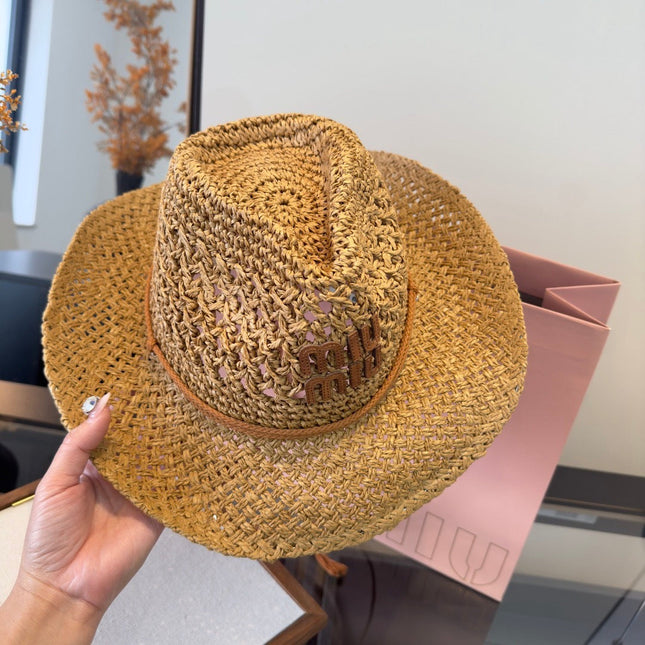 MIUMIU STRAW COWBOY HAT STYLE 17