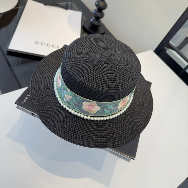 GUCCI 26S WIDE-BRIMMED STRAW HAT 249