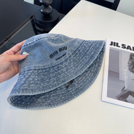 MIUMIU 26S DENIM BUCKET HAT 340423