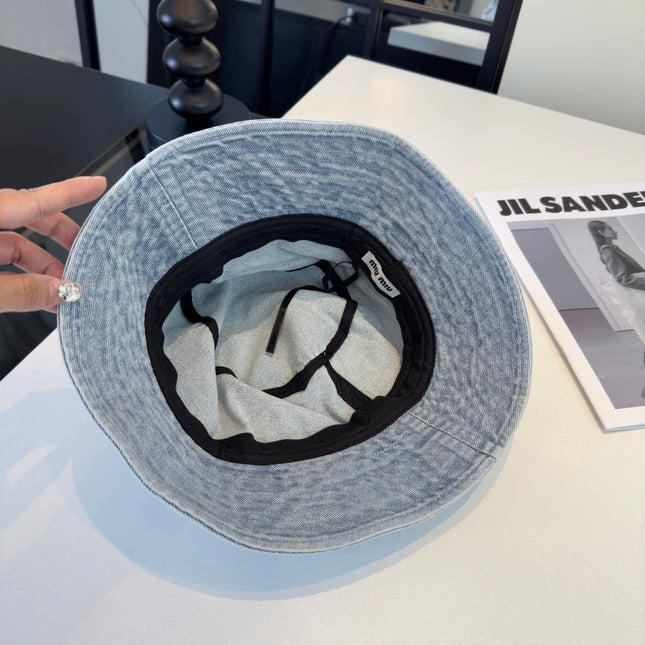 MIUMIU 26S DENIM BUCKET HAT 340425