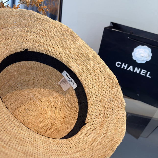 CHANEL 26S RAFFIA BUCKET HAT 335861