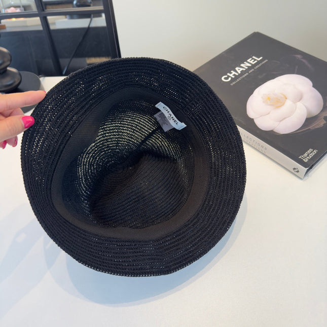 CHANEL 26S STRAW CLOCHE HAT 335916