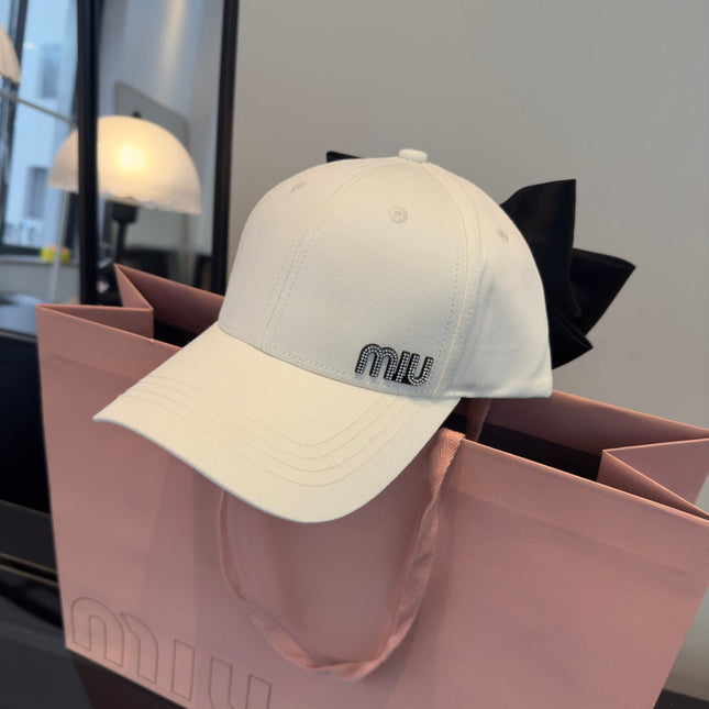 MIUMIU 26S BOW BASEBALL CAP 343531