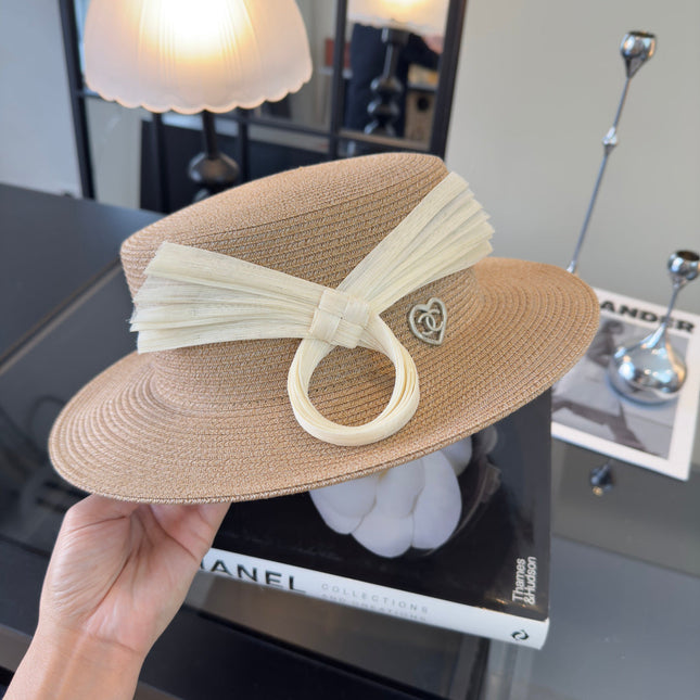 CHANEL 26S STRAW BOATER HAT 335886