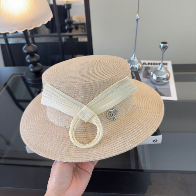 CHANEL 26S STRAW BOATER HAT 335887