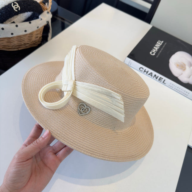 CHANEL 26S STRAW BOATER HAT 335887