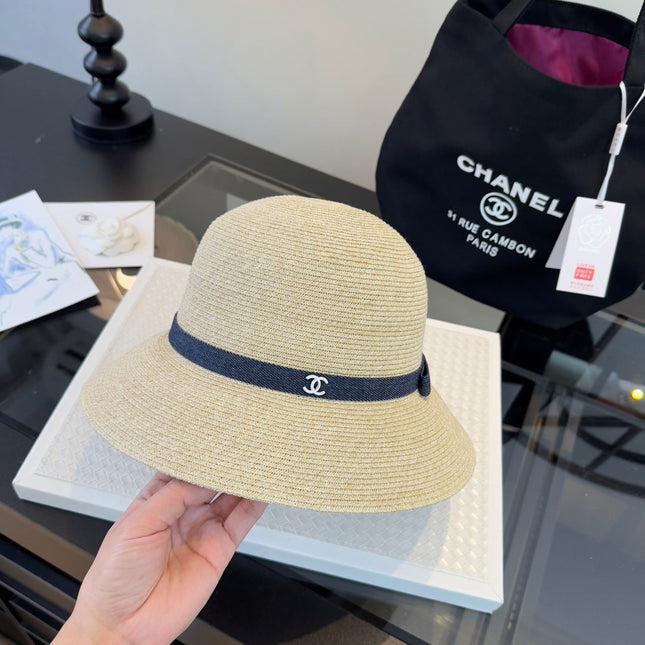 CHANEL 26S RAFFIA BUCKET HAT 338041