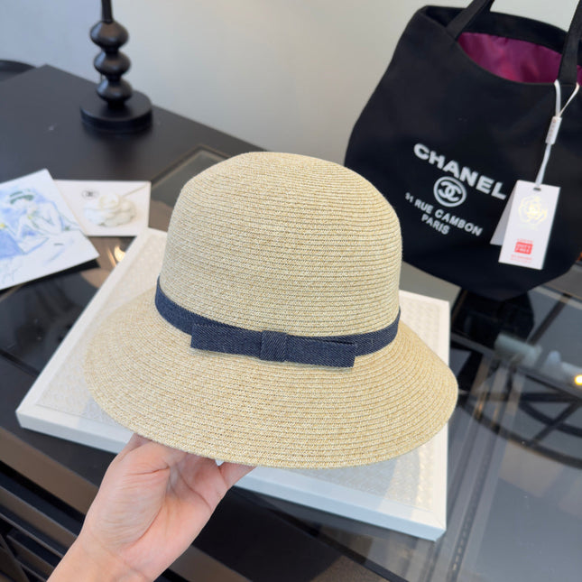 CHANEL 26S RAFFIA BUCKET HAT 338041