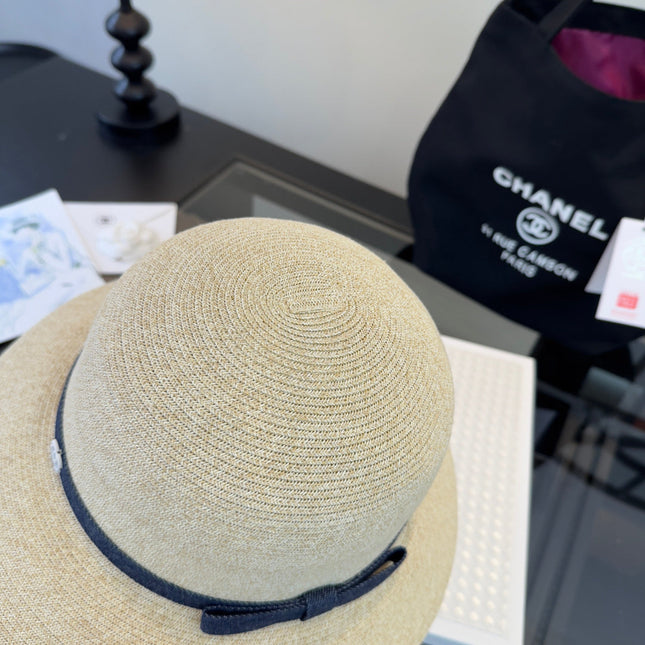 CHANEL 26S RAFFIA BUCKET HAT 338041