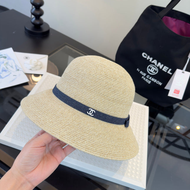 CHANEL 26S RAFFIA BUCKET HAT 338041
