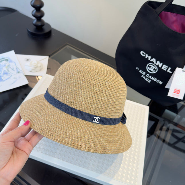 CHANEL 26S RAFFIA BUCKET HAT 338042